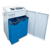 Separate waste bins for paper and optical media